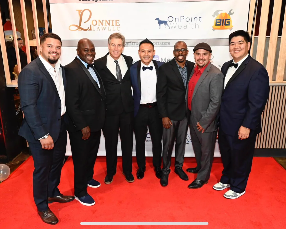 Business leaders in formal attire at the 2025 Atlanta Business Connections gala